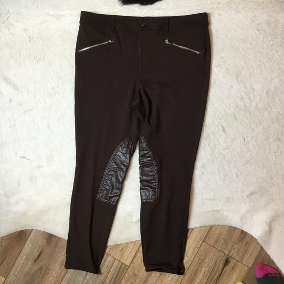 Lauren Ralph Lauren Ponte Riding Pants Brown - Picture 3 of 7